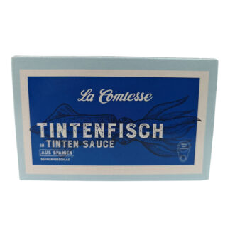 Blæksprutte i blæksauce