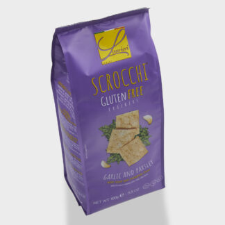 Glutenfri ostekiks med hvidløg og persille, Scrocchi