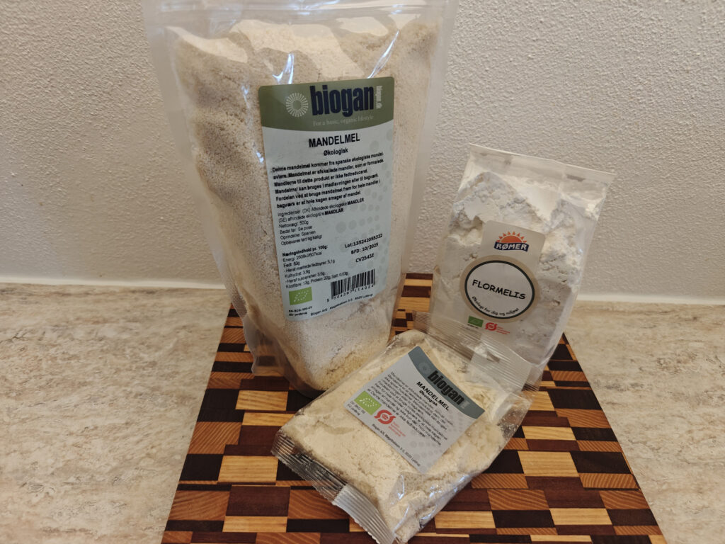 Ingredienser til at lave glutenfrie makroner