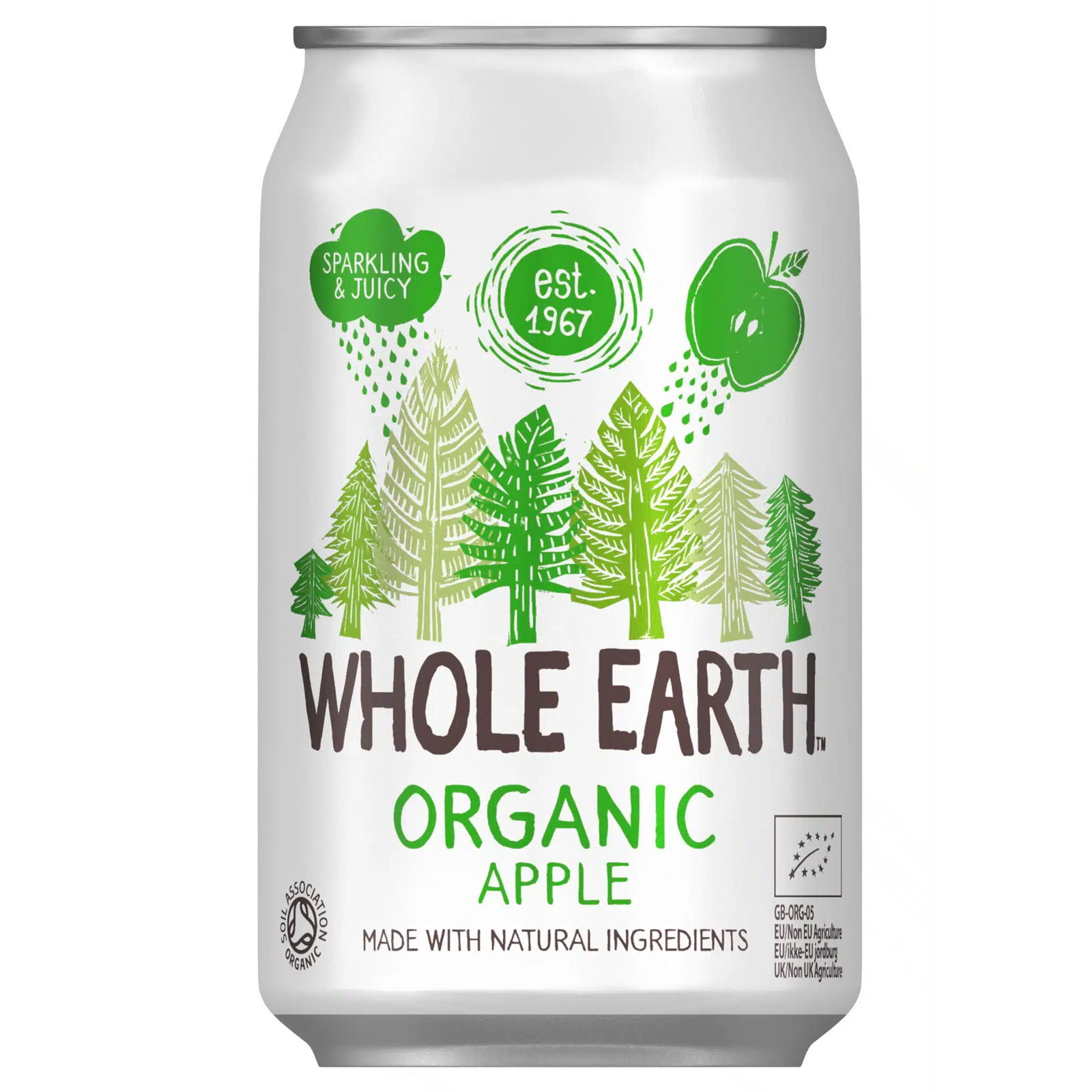 Apple soda i dåse Whole Earth Økologisk - 330 ml