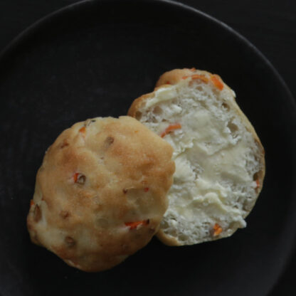 Glutenfri gulerodsboller i varmefast folie
