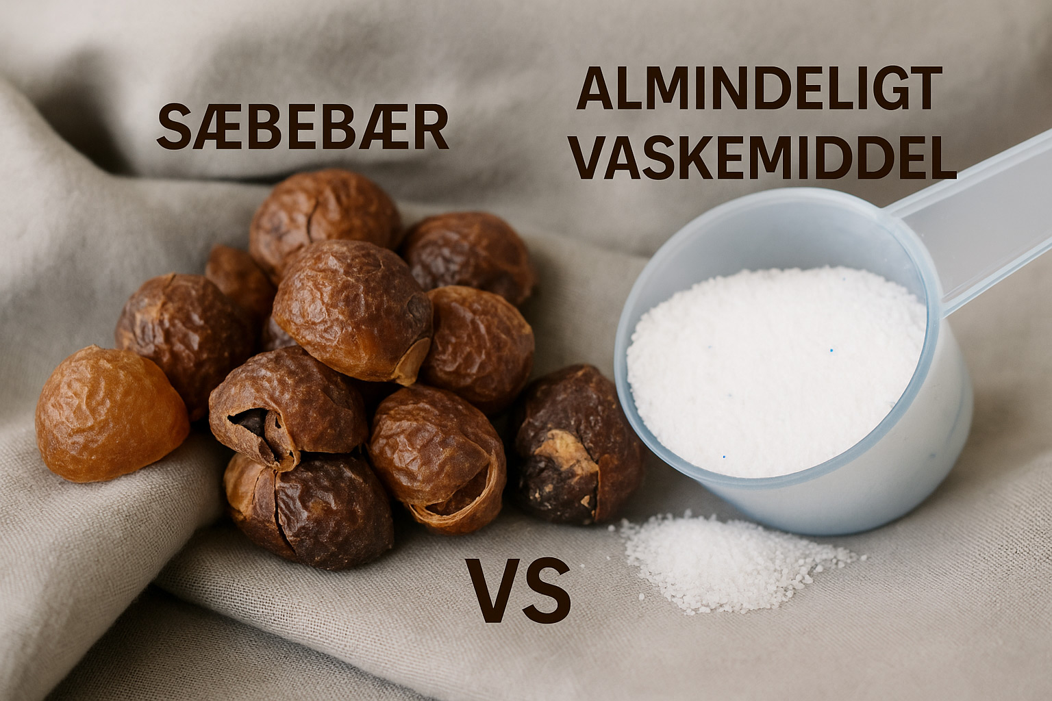 Sæbebær vs almindelig vaskemiddel