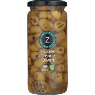 Grillede grønne oliven