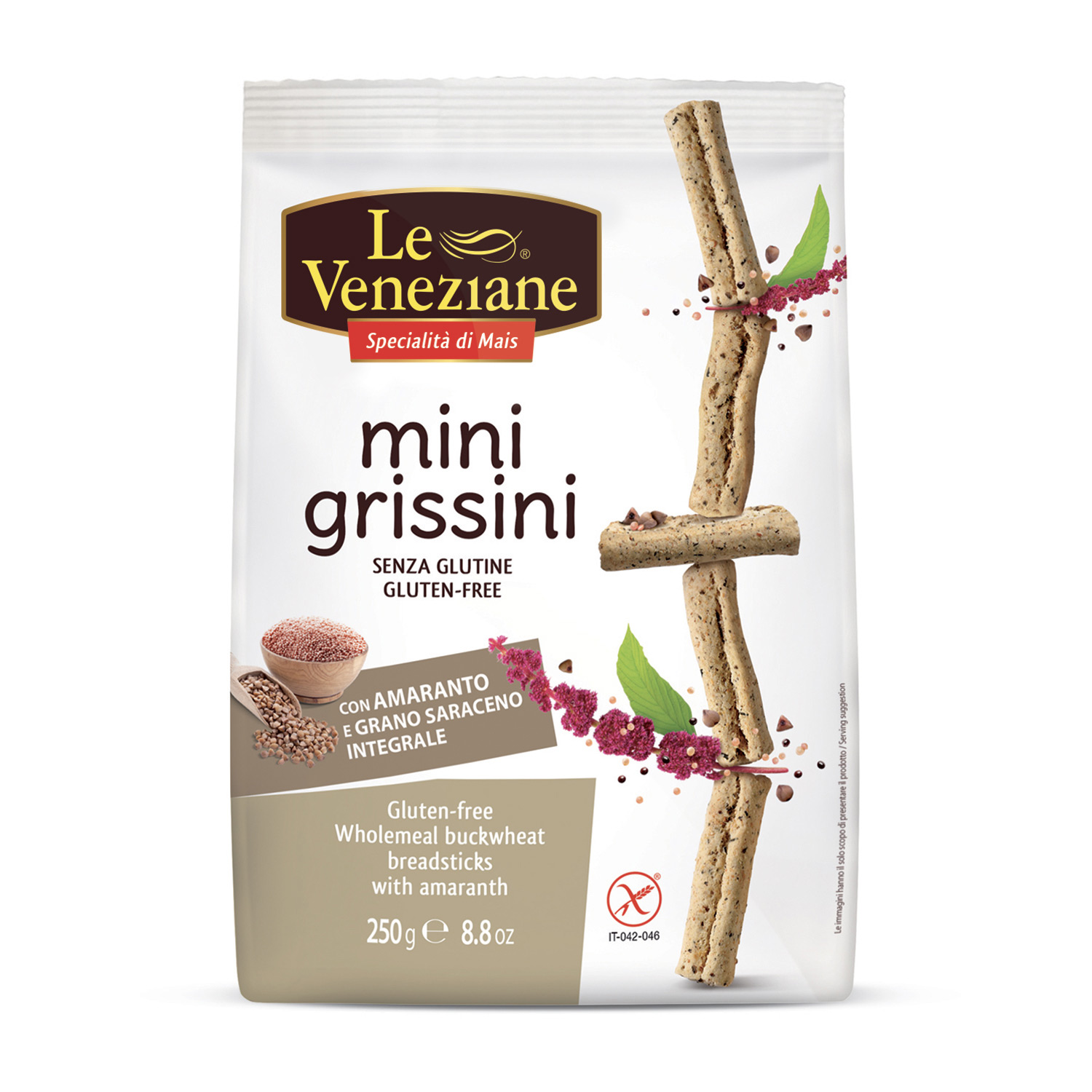 Glutenfri mini grissine med brødstænger med amarant