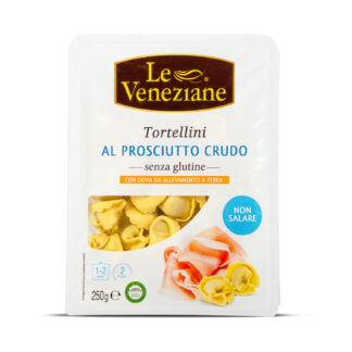 Glutenfri tortellini oksekød og lufttørret skinke