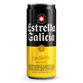 Glutenfri dåseøl, Lager, fra spanske Estrella Galicia Estrella Galicia glutenfri dåseøl