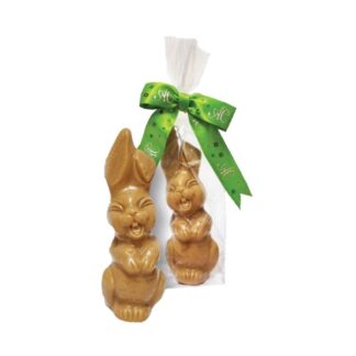 Påskehare i karamelliseret chokolade