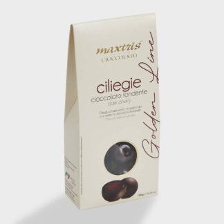 Mørk chokolade med kandiserede kirsebær