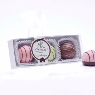Romkugler - farvede - Aalbrog Chokolade glutenfri trøffelkugler