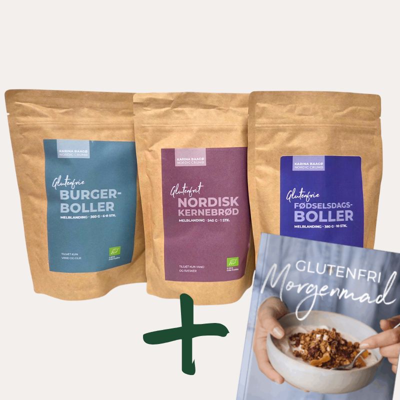 Sampak af Nordic Crumb plus Glutenfri Morgenmad fra Karina Baagø