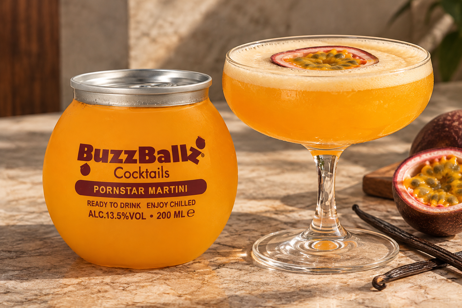 Buzzballz Cocktails Passionfruit Martini 13,5% 20 cl.