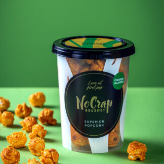 popcorn med cheddar og jalapeno - nocrap