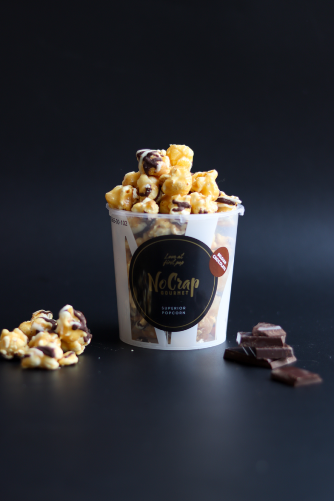 popcorn med chokolade