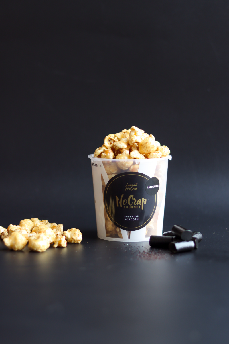 Popcorn med lakrids - NoCrap Gourmet