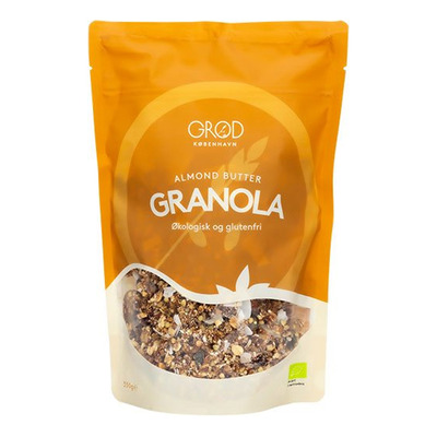 groed-koebenhavn-granola-almond-butter-oe-350-g økologisk granola med mandelsmør