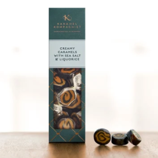 Lakrids- og flødekaramel med havsalt - karamel kompagniet